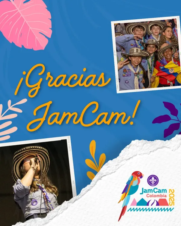 Banner Gracias JamCam - Scouts de Colombia